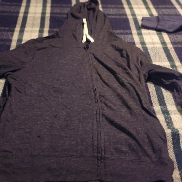 Victoria's Secret LOVE PINK Blue Large Zipper Hoodie Sweater Bundle of (2) w/ Gr - Picture 8 of 12